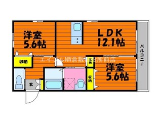 クレストⅠの物件間取画像